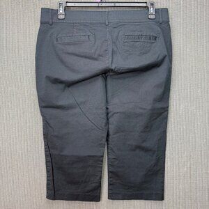 Briggs Petite Womens Size 16P Black Stretch Straight Leg Capri Pants